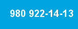 980 922-14-13